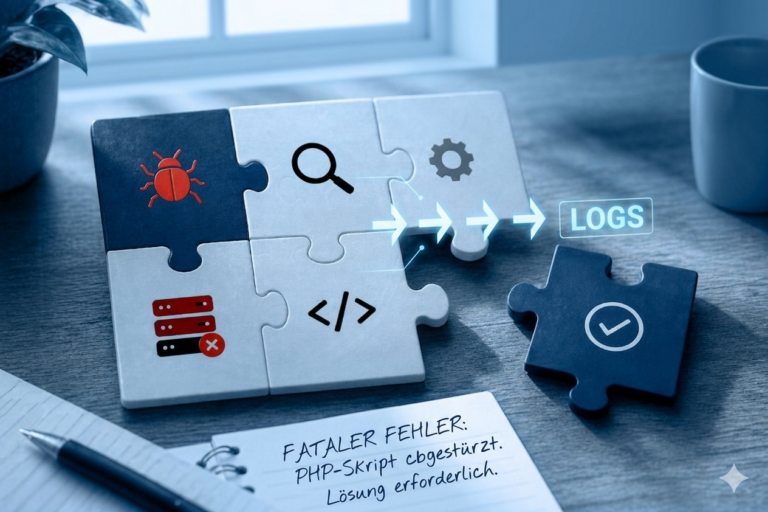 Symbolbild zur Fehlerdiagnose bei PHP-Fatal-Errors